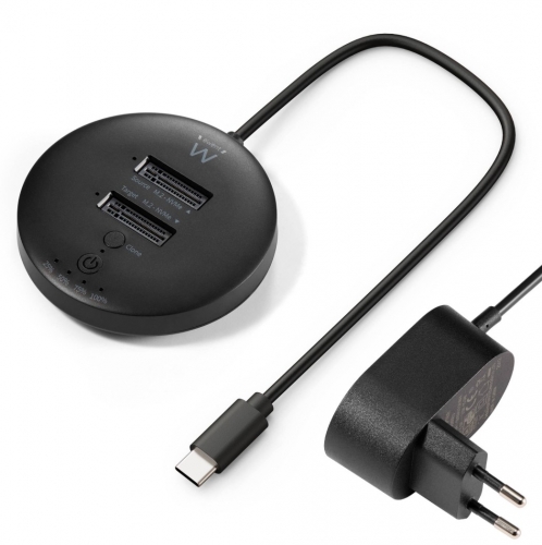 Dock Station Ewent EW7078 USB 3.2 Gen2 Dual Bay SSD NVMe