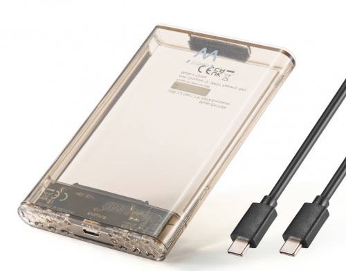 Caixa Externa 2.5" Ewent EW7068 USB-C 3.2 Gen1 (USB 3.0) HDD/SSD Transparente Screwless