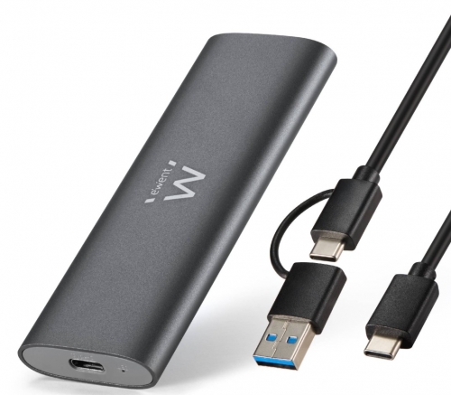 Caixa Externa M.2 Ewent EW7060 USB-C 3.2 Gen2 NVMe Cinza Screwless