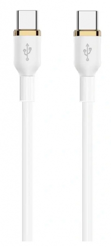 Cabo USB-C Ewent EC1094 Silicone PD240W 480Mbps 2m Branco