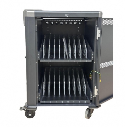 Armário Ewent de Carregamento Preto de 16 Dispositivos EW1703