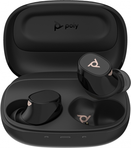 Poly Voyager Free 20 - Auscultadores sem fios com microfonoe - intra-auricular - bluetooth - cancelamento de ruído activo - preto