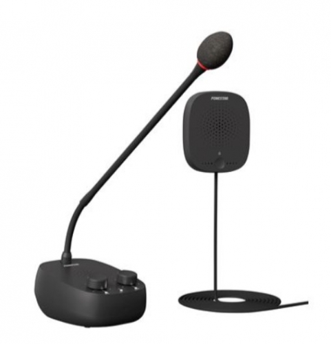 Microphone Set Fonestar INTERFON-V Preto
