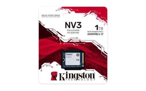 Disco SSD M.2 2230 Kingston NV3 1TB 3D NAND NVMe PCIe Gen 4.0x4
