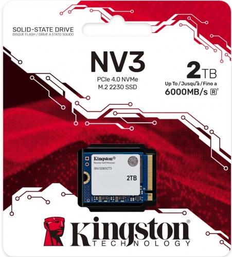 DISCO SSD Kingston NV3 2TB Gen4 M.2 NVMe 2230 (6000/5000MB/s) SNV3SM3/2T0
