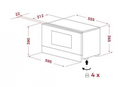 Microondas TEKA Encastre MS 6220 BI L SS Total 112040009