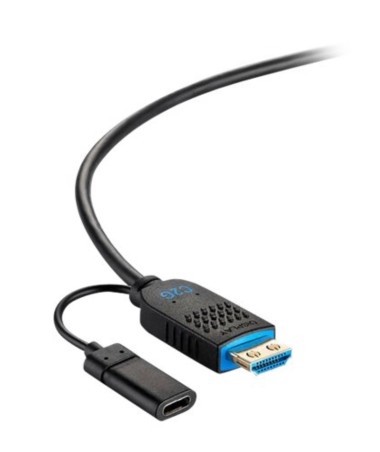 Cabo C2G High Speed HDMI HDMI macho para HDMI, 24 pin USB-C 10.7 m preto suporte 4K60Hz, C2G41483