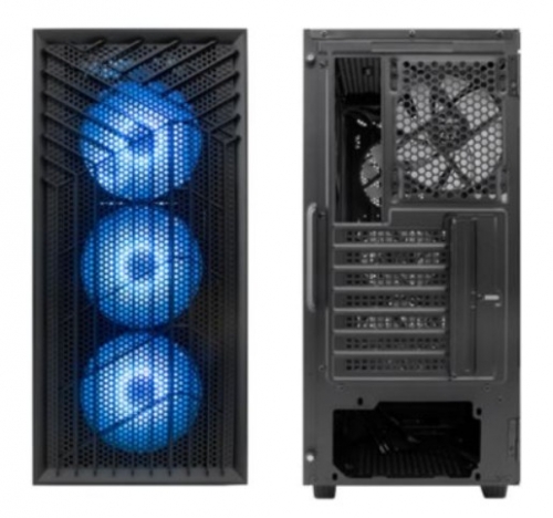 Caixa Pc CoolBox Gaming GA300 Grid Line Preto