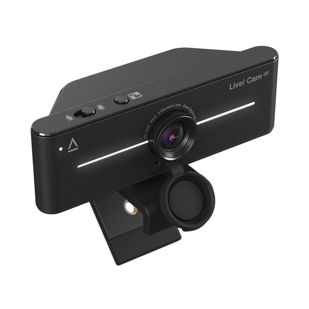 Webcam CREATIVE LIVE CAM UHD 4K com compensação de luz de fundo
