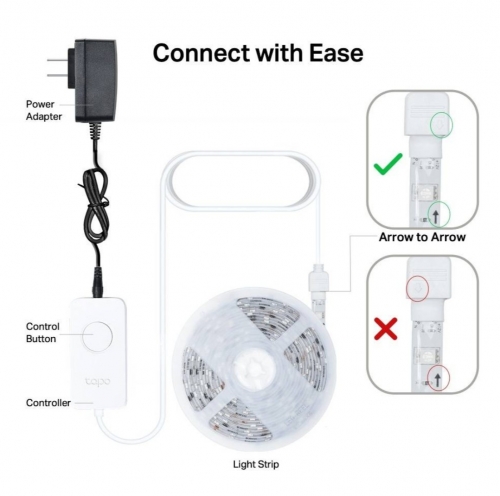 Fita LED TP-Link Tapo TL63-5 Smart Wi-Fi Light Strip Multicolor Intense White Light (5m)