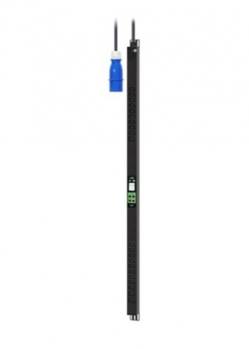 PDU APC Easy Metered ZeroU – 16A, 230V, 21 Saídas (18× C13 + 3× C19), IEC309, Gestão de Rede e Display LCD – EPDU2116M