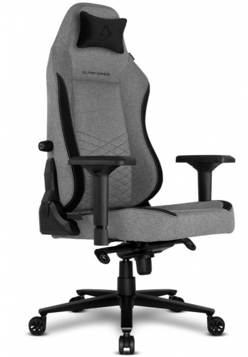 Cadeira Gaming Alpha Gamer Alegra V2 Fabric Preta/Cinza