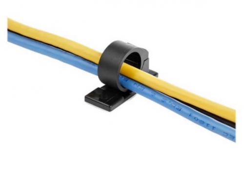 Clips de cabo StarTech CBMCC1 preto Compatível com TAA (pacote de 100)