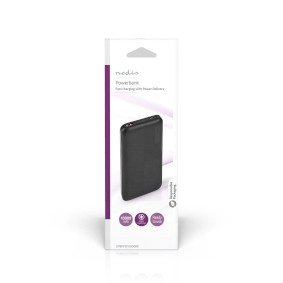 POWER BANK NEDIS 10000mAh OUTPUT 1X USB-C 1X USB-A INPUT 1X MICROUSB 1X USB-C