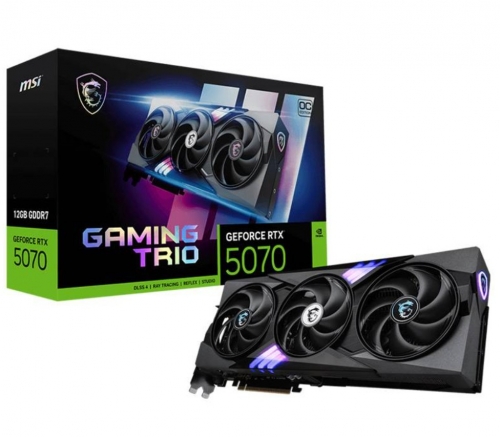 PLACA GRÁFICA MSI GEFORCE RTX 5070 12G GAMING TRIO OC