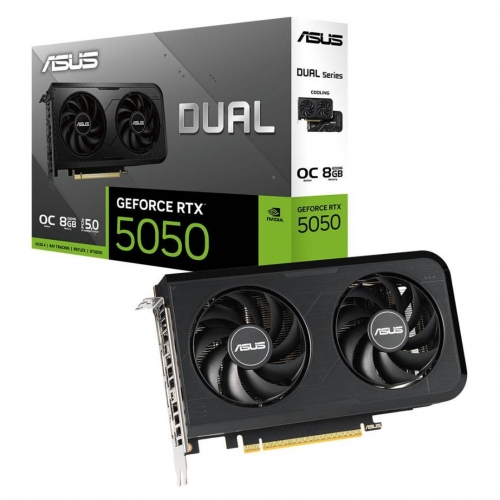 Placa Gráfica Asus NVIDIA GeForce RTX 5050 "Blackwell" Dual OC 8GB GDDR6 DLSS4 90YV0N72-M0NA00