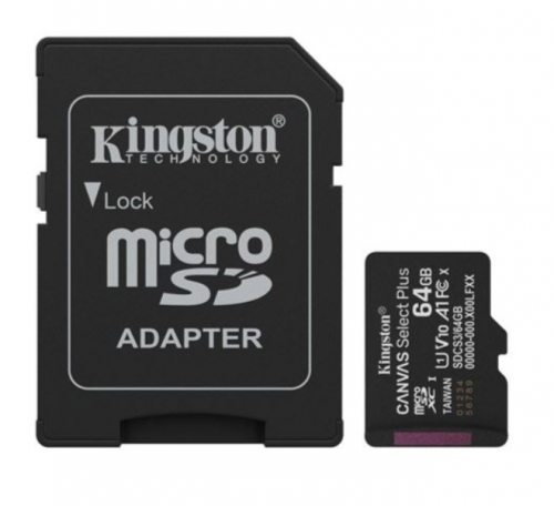 Cartão de Memória MicroSDXC Kingston Canvas Select Plus 64GB