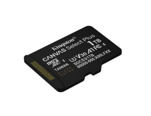 KINGSTON SDCARD 1TB MICRO SDXC CANVAS SELECT PLUS GEN3 150MB/s A1+ADAP