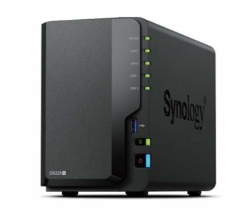 Nas Synology DS225+ 2 Bay Preto