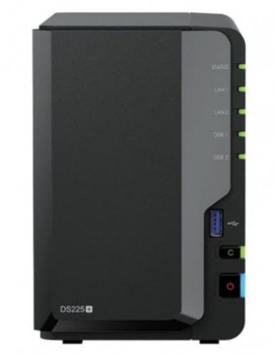 Nas Synology DS225+ 2 Bay Preto