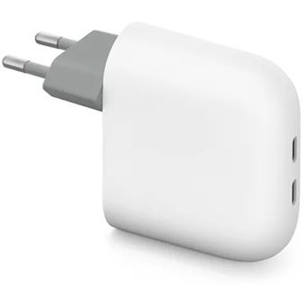 Carregador USB-C + C PD Google DA20 67W - Branco Neve