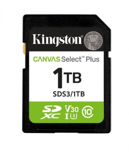 Cartão de Memória 1TB Kingston Technology Canvas Select Plus Gen3 SDS3/1TB