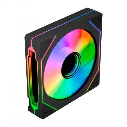 VENTOINHA ABYSM ARCLIGHT 3.0 ARGB 120 MM PRETA