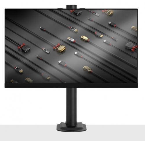 Lindy Suporte de tela única fixa de projeção curta - Preto, 40709