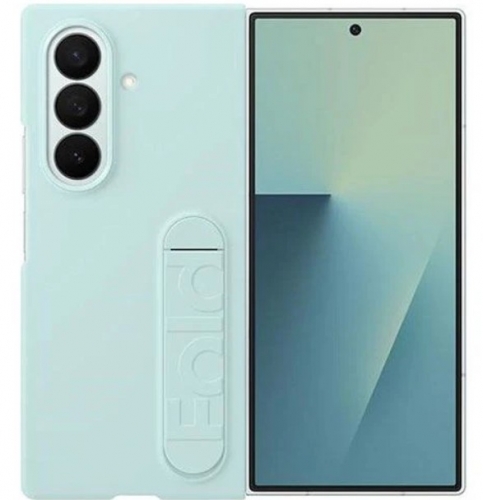 Capa de Silicone + Película de Ecrã Anti-Reflexo Samsung para Z Fold7 Azul Claro