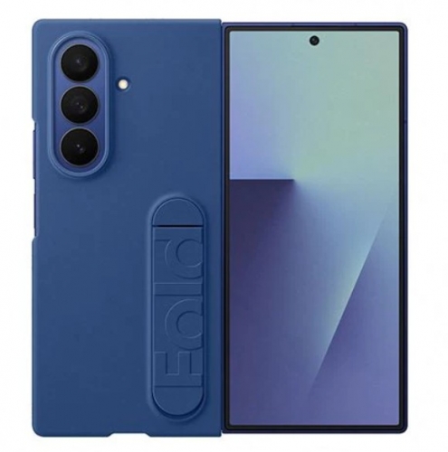 Capa de Silicone + Película de Ecrã Anti-Reflexo Samsung para Z Fold7 Azul