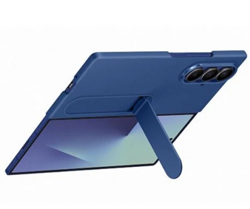 Capa de Silicone + Película de Ecrã Anti-Reflexo Samsung para Z Fold7 Azul