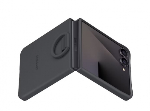 Capa de Silicone com Anel Galaxy Z Flip7 - EF-PF766TBEGWW