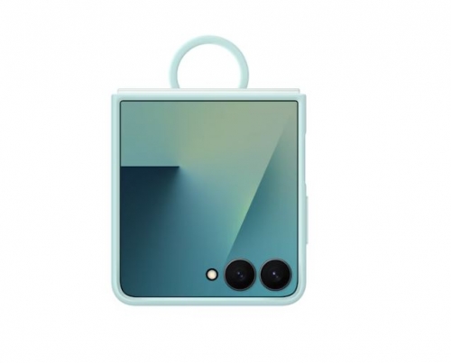 Capa de Silicone com Anel Galaxy Z Flip7 Menta - EF-PF766TMEGWW
