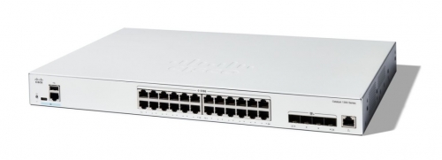 Switch 24 portas Cisco Catalyst 1300-24XT - L3 inteligente 24 x 10 Gigabit Ethernet + 4 x combo 10 Gigabit SFP+/RJ-45 (C1300-24XT-RF)