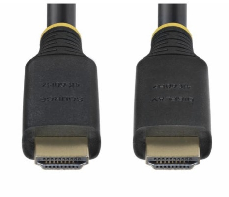 Cabo StarTech HDMI com Ethernet HDMI macho para HDMI macho 15 m blindado preto, HDMI2-CABLE-4K60-15M