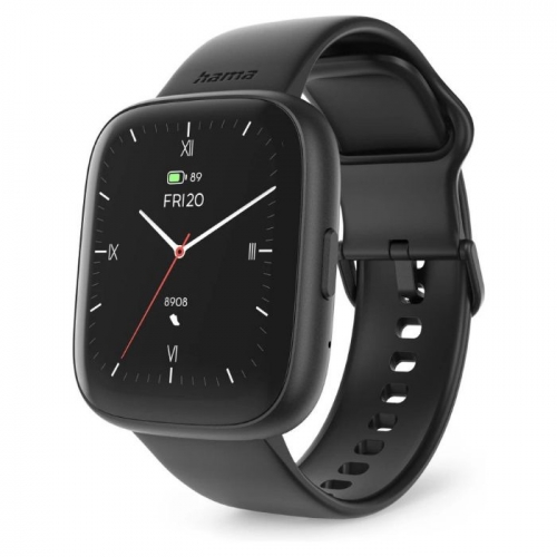 Smart Watch HAMA 4000 Phone Function Sleep Analysis Waterproof 46 mm blk