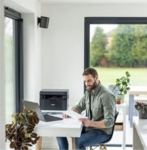 Impressora Brother DCP-L1640W multifunções Laser Mono A4 até 20 ppm