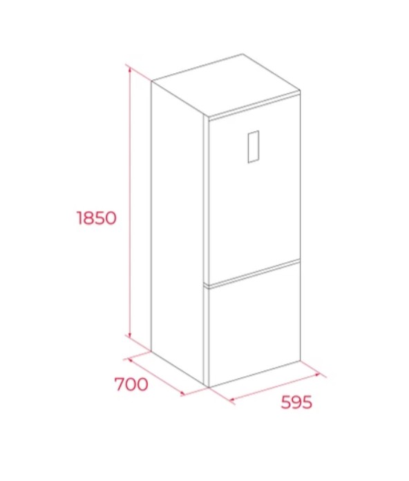 Frigorífico Combinado Teka RBF64660SS Inox Total No Frost 334 L – Classe C – 185 cm