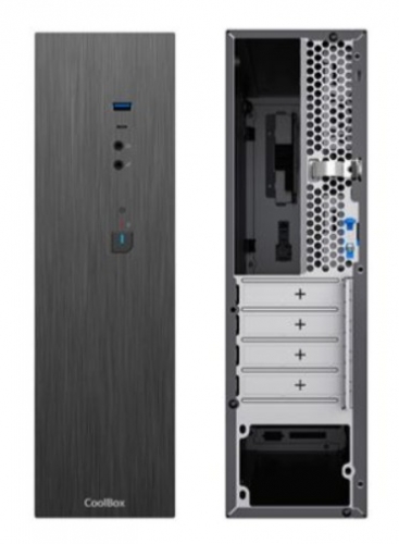 Caixa PC CoolBox micro ATX T370 Slim Preto