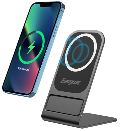 Suporte de carregamento sem fio de 15 W – inteligente, elegante e compatível com capas WCP109