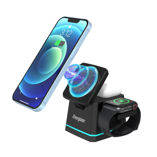 Base de carregamento sem fio multifuncional para telefone, fones de ouvido e relógio WCP307