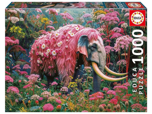 EDUCA - Puzzle 1000 Elefante Floral 20229
