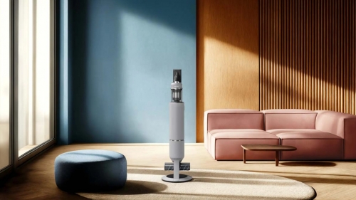 Aspirador vertical sem fios Samsung Bespoke AI Jet Lite, 280 W, 25,2 V, 0,5 L, HEPA, Wi-Fi, VS80F28DFP/WA