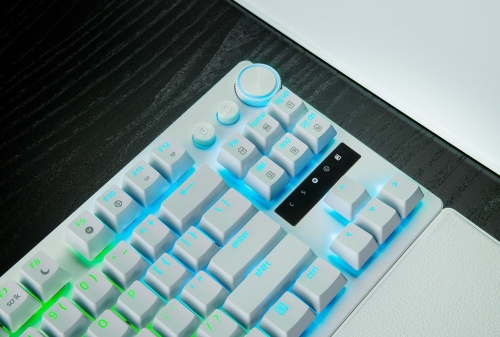 Teclado Razer Huntsman V3 Pro Tenkeyless 8KHz - White Ed. - US Layout , RZ03-05521000-R3M1