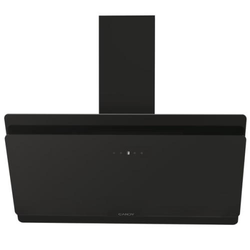 Chamine candy CDG9CBP8B, De parede, Decorativa, Preto, LED, Vidro preto