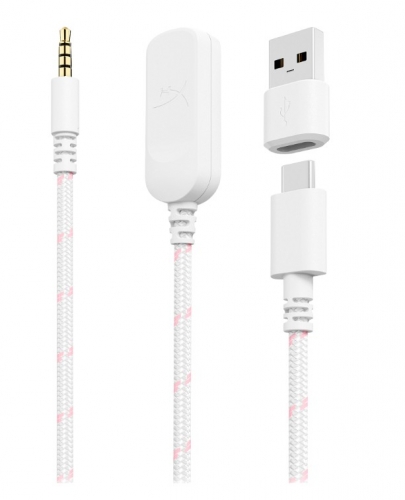 Auscultador HP HyperX Cloud III Wired WhitePink 9W1Q4AA