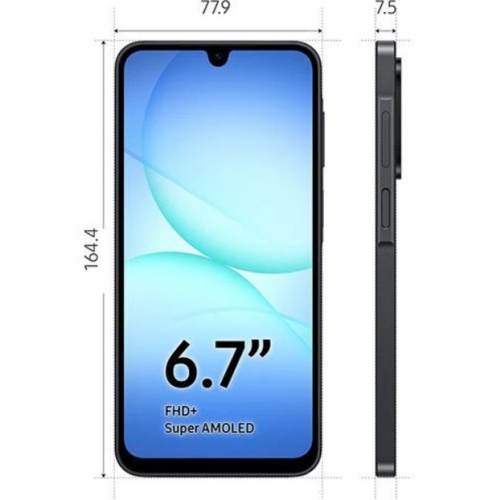 Samartphone SAMSUNG Galaxy A17 8GB 256GB LTE 6.7in 5000mAh 25w IP54 OS-6T SMR-6Y Gray Android15
