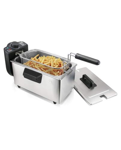 FRITADEIRA HAEGER 2000W 3LT DEEP & GO INOX