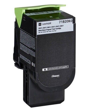 TONER LEXMARK 71B20K0 PRETO PROG DEV 3K