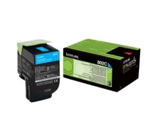 Toner original lexmark 802c azul
